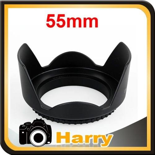 2pcs Flower lens hood 55mm For canon for nikon 55mm DSLR Camera