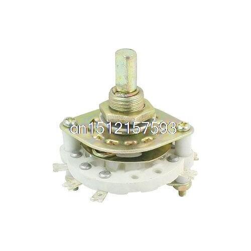 2P3T 2 Pole 3 Position 1 Deck 8 Pins Band Channael Rotary Switch