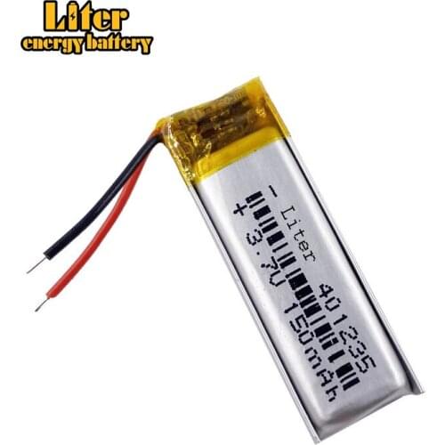 1pcs [SD] 3.7V,150mAH,[401235] Polymer lithium ion / Li-ion battery for TOY,POWER BANK,GPS,mp3,mp4,cell phone,speaker