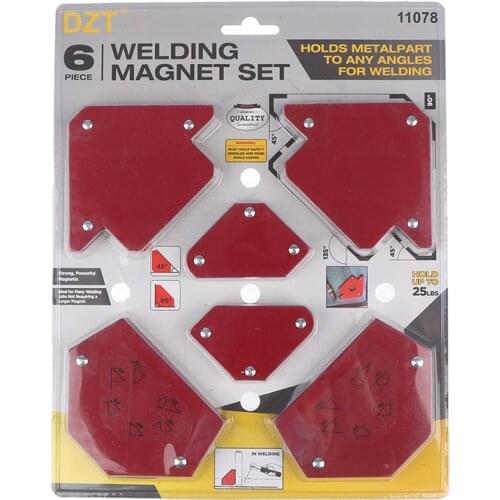 6Pcs/Set New Triangle Welding Magnet Holder Set Welding Positioner Multi Degrees Soldering Locator 30 45 90 105 120 135 Degrees
