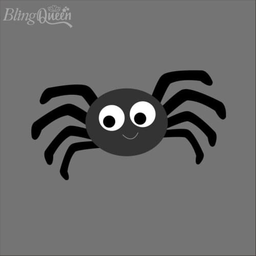 BlingQueen 12PCS/LOT Cute Animal Spider Patches for Clothing Heat Transfer Stickers Iron on Patches