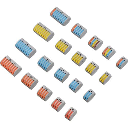 Fast Terminal Electrical Wiring Terminals Cage Spring Universal Household Connectors For Connection Push-in Block PCT 212 213