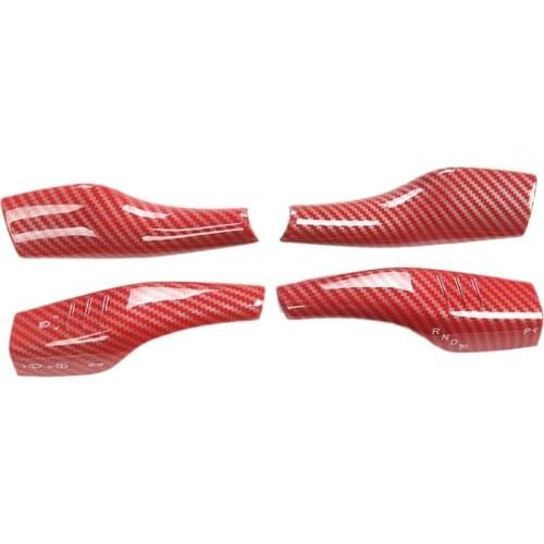 Gear Shift Cover Steering Wheel Accessories ABS Interior Decorative Frame for Tesla Model 3/Y 2017-2021