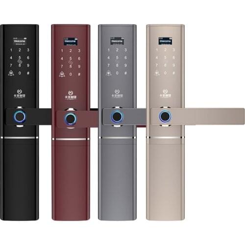 Biometric Fingerprint Smart Door Lock Passcode IC Card Door lock With Doorbell Anti-theft Door Fingerprint Electronic Locks New