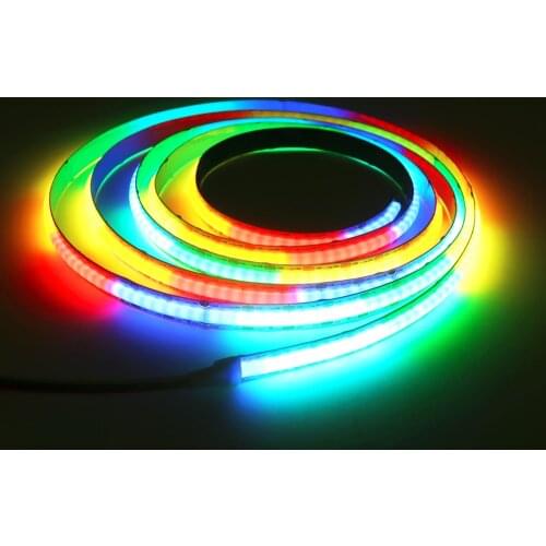 Flexible COB RGB Smart Dream Color Magic Digital 5V Addressable FOB LED Strip 320 LEDs High Density No Spot WS2812B Strip Lights