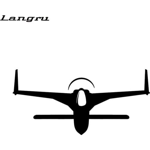 Langru 17cm x 8.2cm Long EZ Decal Classic Rutan Home Built Aircraft Car Sticker Car Accessories Jdm