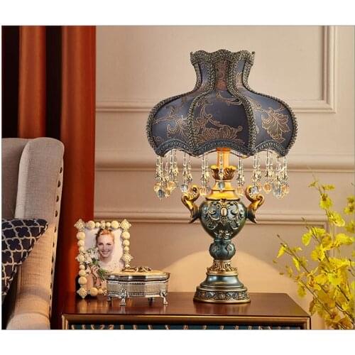 Table Lamp American Bedroom Light Living Room Corner