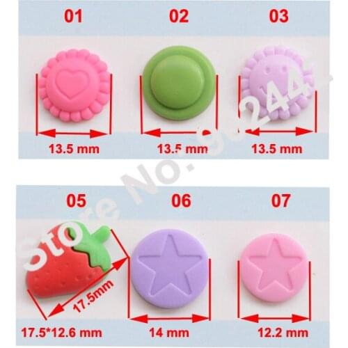 New Arrivals!!! Hot Sale 2 Bags/Lot Strawberry or Sunflower Plastic Snap Button Fasteners for Kid Garments, 6 Designs For Choice
