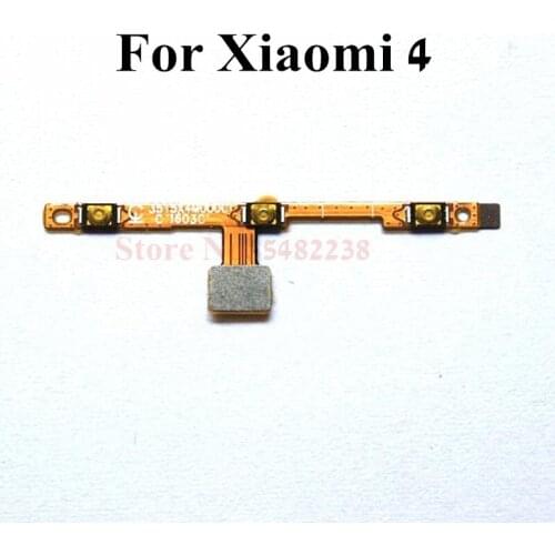 Original Power ON OFF Volume Side Buttons Flex cable For Xiaomi 4 4i Mi4 Mi4i M4 M4i Side Key connector Replacement parts