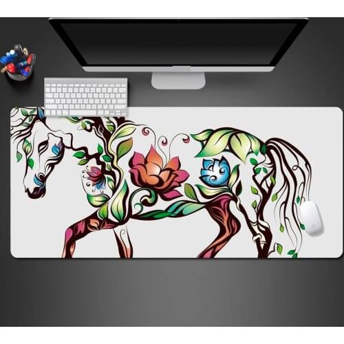 Hot Noble Magnificent Horse Mouse Pad High Quality Rubber Washable PC Game Mousepad Computer Mouse Desk Mats Best Mause Pad