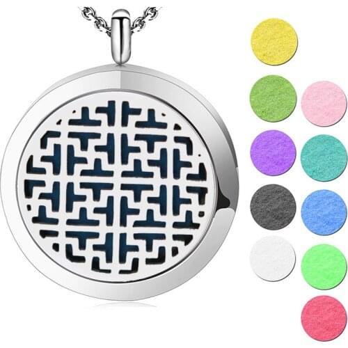 Silver Jewelry Aromatherapy Oils Openable Magnetic Stainless Steel pendant Perfume Diffuser Locket Necklace Pendant