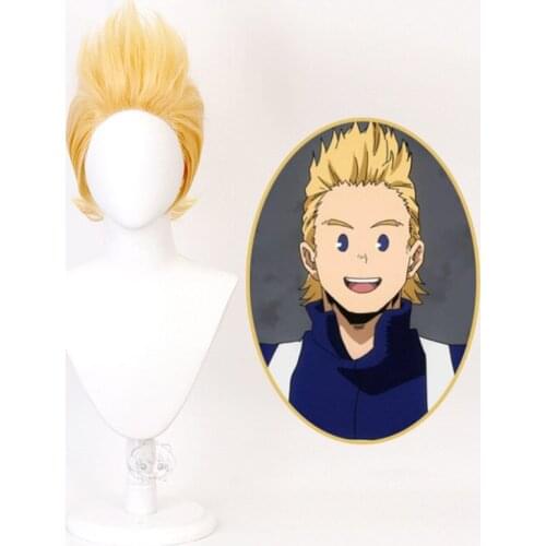 Million Wig Gold Hair Wig Anime My Hero Academia Cosplay Hair Synthetic Cosplay Wig 80cm
