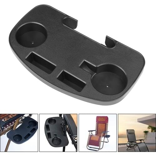 Chair Tray Side Tray Drinking Folding Camping Picnic Outdoor Strand Stool Beach Garden BBQ Chair Side Tray Cup Holder for Drink