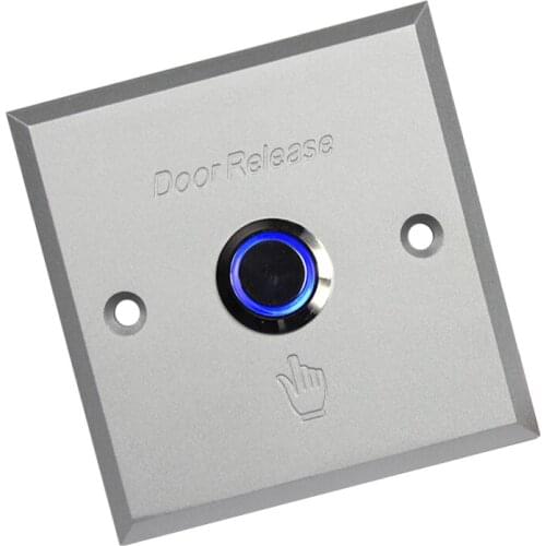 LED light inciator Aluminum alloy Push Button Switch/Exit Button/Door release for door lock access control gate door opener