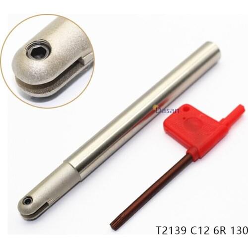 T2139 C12 4R 5R 6R 130 Face Milling Holder End Mill Arbor Long 130mm Indexable CNC Lathe Mill Cutter Tool