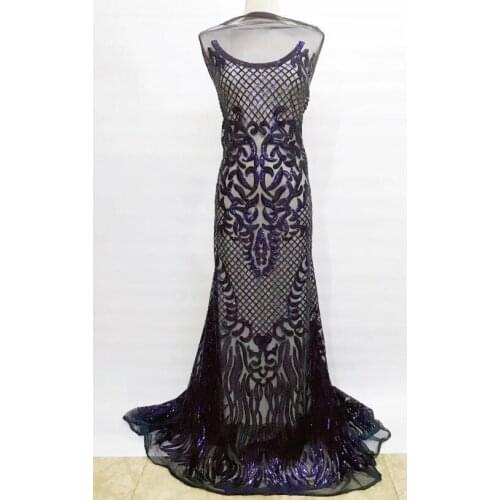 High quality SYJ-5226 Nigerian fabric for party dress beautiful African embroidered lace fabric