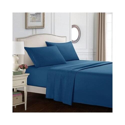 3/4Pcs Solid Bedding Set Comfortable Bedclothes 12 Color Bed Linens Flat Sheet Fitted Sheet Pillowcase Home Textiles