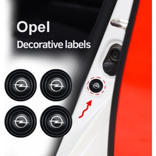 4Pcs PVC Car Door Hood Gasket Sticker Universal Accessories For Opel Insignia Vectra Mokka Zafira Ampera OPC Astra Corsa H Andra