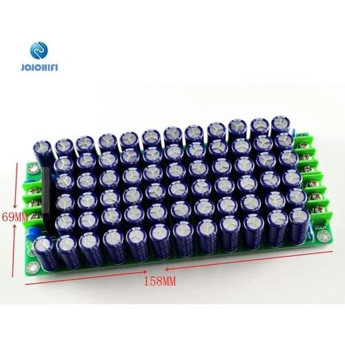 68pcs 220UF / 75V Capacitor Audio Amplifier Power Supply Finished Board for L20D AMP Amplifier Board