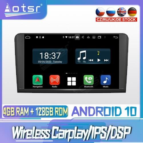 Android 10 PX6 128G For BENZ ML CLASS W164 L450 2005 DVD GPS Navigation Auto Radio Stereo Video Multimedia Player HeadUnit 2din