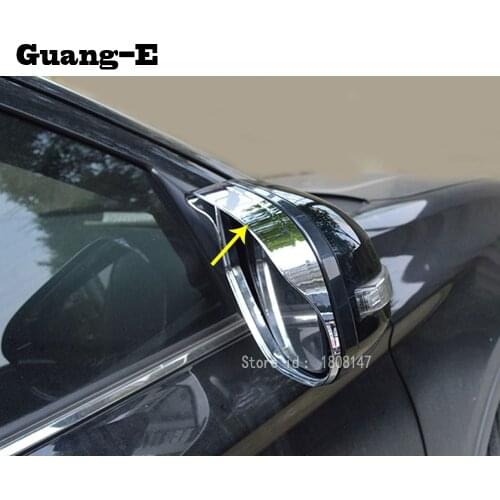Car rear Rearview Side glass Mirror trim frame Rain Shield Sun Visor Shade eyebrow For Mitsubishi Outlander 2016 2017 2018
