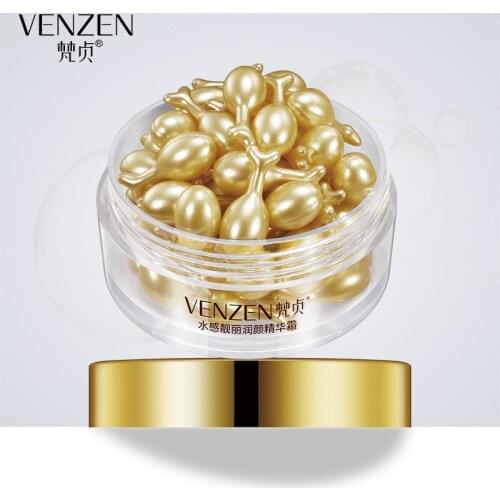 Water feeling beautiful lip yan placenta capsule essence cream grain moisture to shrink pores
