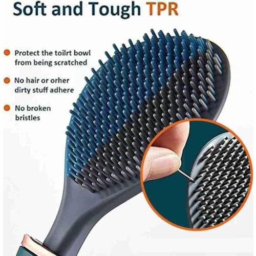 For Dropshipping Silicone Water Drop Toilet Brush And Opening Bathroom ClosingToilet Automatic Set Brush & Tool Cleaning Ho H7Y1