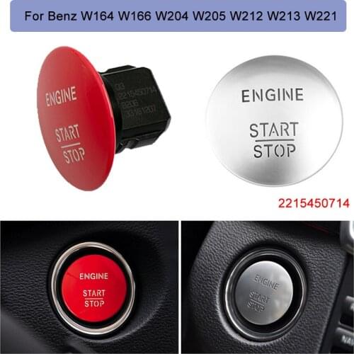 Car Engine Start Stop Push Button For Mercedes Benz Model W164 W166 W204 W205 W212 W213 W221 2215450714 Keyless Start Button