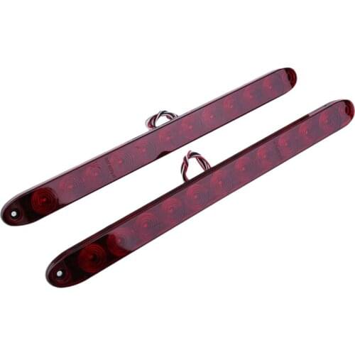 Red 15 Inch 11 Led Light Bar Sealed Stop Turn Tail Park Third 3Rd Brake Light Truck Trailer Marker Id Bar Waterproof