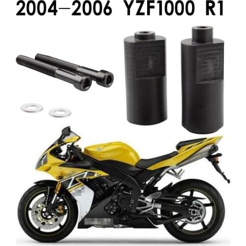 Motorcycle Black / Carbon Frame Sliders Falling Protection For Yamaha YZF R1 YZFR1 YZF-R1 YZF1000 2004 2005 2006