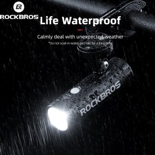 ROCKBROS Bike Light Rechargeable Bicycle Light Hoisting Headlights Multifunctional Holder Bicycle Front Light With Mount Holder