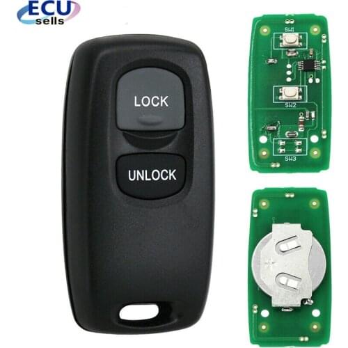 Best quality Remote key 2 button 433MHZ for Mazda M6