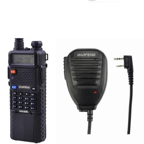 Radio walkie talkie baofeng uv-5r 3800 mAh,UHF VHF dual band fm radio,+baofeng Mic speaker
