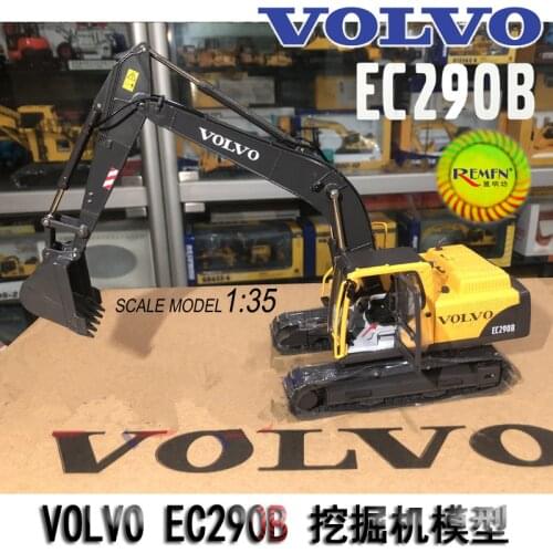 Rare,Collectible Alloy Model Gift 1:35 Scale VOLVO EC290B Hydraulic Excavator Engineering Machinery Diecast Model For Decoration