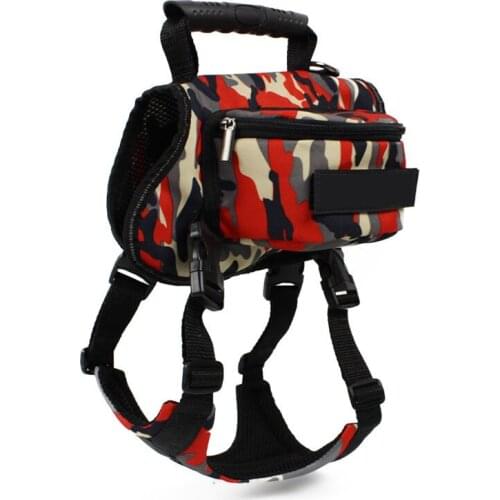 Pet Dog Backpack Saddle Bag Medium Big Large Dogs Bag Polyester Pitull Outdoor Hiking Camping Training Pet Carrier Dog Product