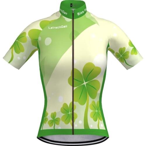SPTGRVO LairschDan 2019 Cycling Jersey Womens Short Sleeve Mountain Bike Jersey Racing Ropa Bicycle Jersey Ciclismo Mujer Green