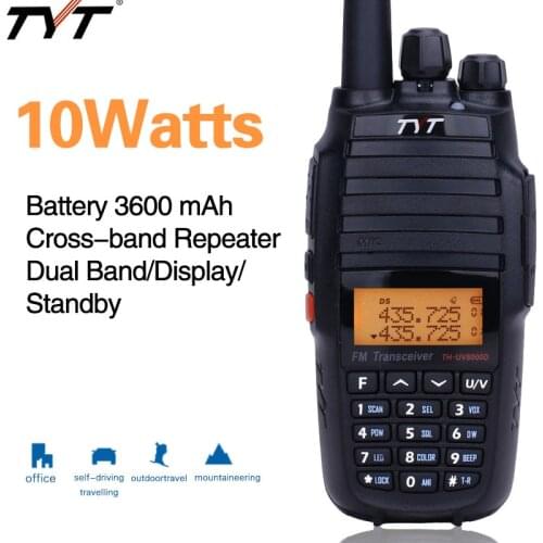 TYT TH-UV8000D 10Watts Walkie TalkieCross-band Repeater battery 3600mAh Dual Band Tri-Power Transceiver Handheld portable Radio