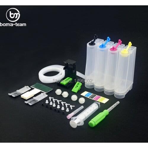 Universal DIY CISS kit 4color CISS ink tank accessories Replacement for HP 21 22 60 61 56 57 74 75 901 121 300 122 301