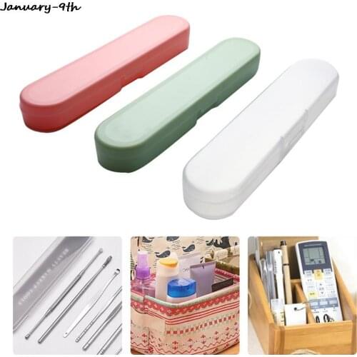 Universal Portable PP Travel Tableware Storage Box Case Food Grade Dinnerware Kitchen Fork Spoon Box For Kid School Cutlery