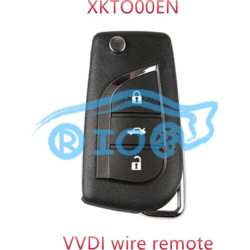 RIOOAK 10pcs/lot XKTO00EN Xhorse for Toyota Universal wired Remote Key 3 Buttons for VVDI2 VVDI MINI KEY TOOL free shipping