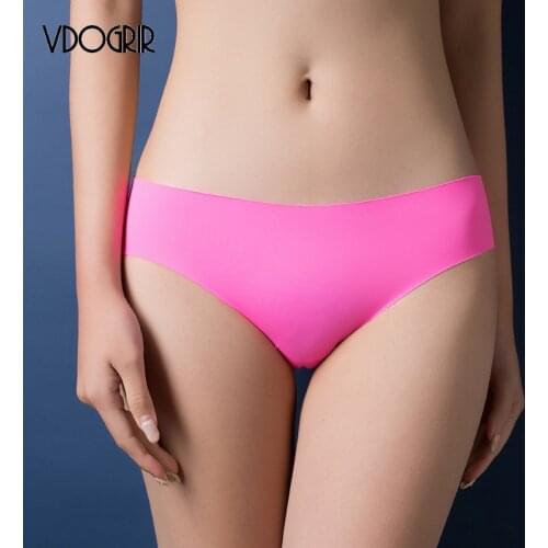 VDOGRIR Sexy Womens Intimates Comfortable Underpants Solid Underwear Seamless Panties Low Waist Female Soft Panty Lady Lingerie
