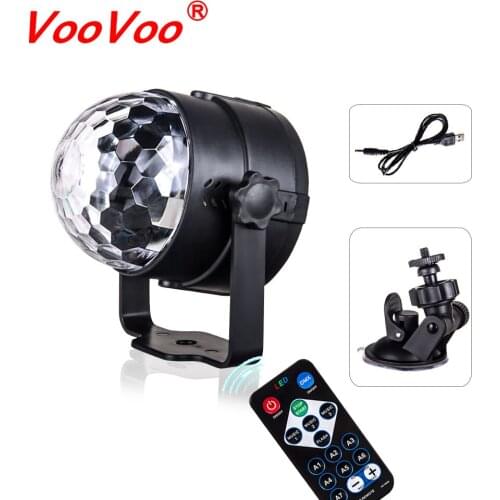 VooVoo LED Car USB Atmosphere Light DJ RGB Colorful Music Sound Lamp Auto Decoration Lights for USB Surface Enjoy Football Match