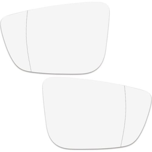 X Autohaux Mirror Glass Heated with Backing Plate Side Rear View Mirror Glass for BMW 520i 530i 540i
