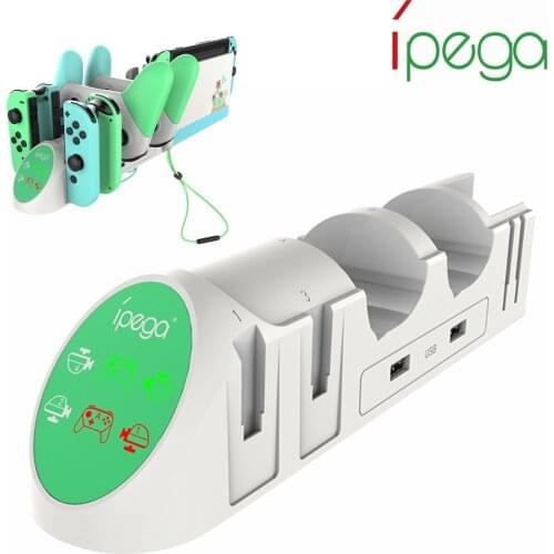 Ipega PG-9187A Charging Dock Stand Holder Game Controller Charger for Nintendo Switch Joy-Con Game Console with Indicator