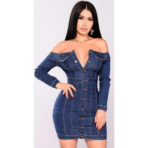Women Summer Sexy Tight Denim Short Dress Woman Fashion Sleveless Cotton Party Club Blue Jean Dresses Female Fashionable Frocks