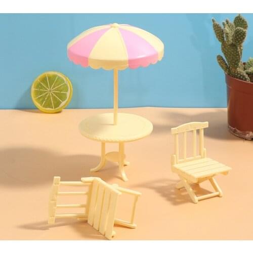 1 Set Mini Beach Lounge Chair 1:12 Doll House Simulation Model Play House Toy Foldable Beach Chair Diy Decor Toy