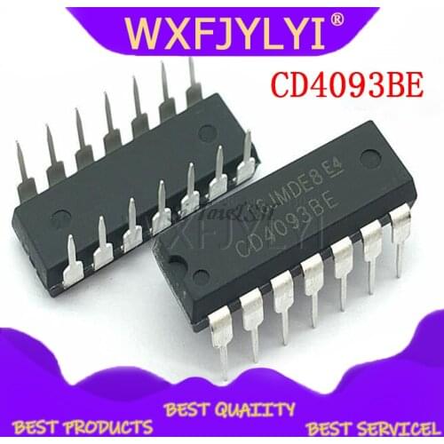 10PCS CD4093BE HCF4093BE DIP14 CD4093 DIP 4093 DIP-14 4093BE new and original IC