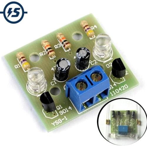 10pcs Simple LED Flash DIY Kits Circuit Electronics DIY Electronic Suite 1.2mm Parts for Arduino Flash LED Kit Electronic Kit
