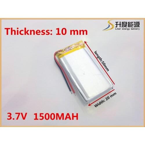 1500mah lithium-ion polymer battery 3.7 V 102050 KTV household battery wired microphone amplifier audio computer microphone