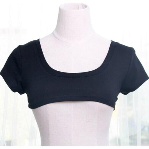 Sexy Cute Heart Chest Hollow Out Maid Dress Cosplay Set Headband & Dress & Apron 3PCS Set Color Black